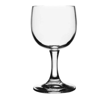 WINE GLASS, 6 1/2 OZ. ROUND BOWL, 3 DZ/CS