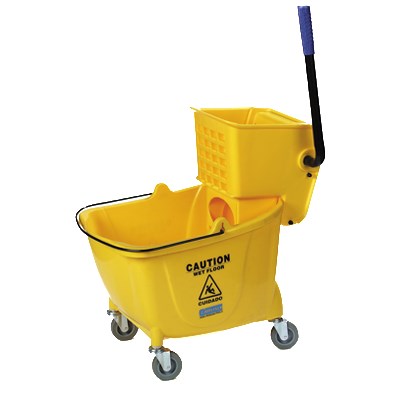 MOP BUCKET COMBO, 35 QT., WITH SIDE PRESS WRINGER,