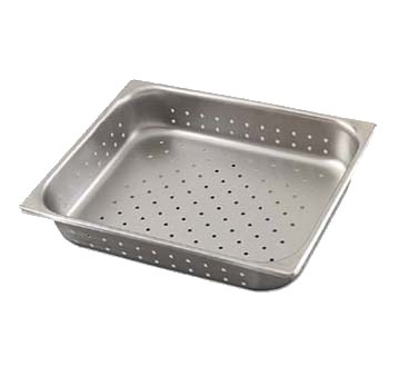 STEAMTABLE PAN, HALF SIZE, 2-1/2&quot;DEEP, PERFORATED