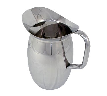 BELL PITCHER, 64 OZ. WITH ICE CATCHER, HEAVY WEIGHT