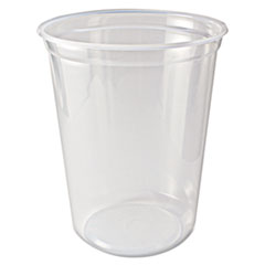 DELI CONTAINER, CLEAR, 32 OZ., MICROWAVEABLE, 500/CS