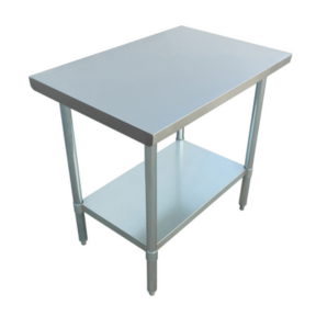 Commercial Work Table, 36&quot;W x  24&quot;D, 18/430 stainless steel 