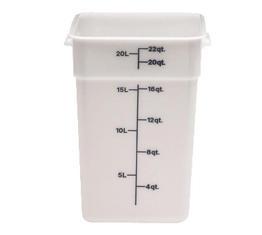 CamSquare Food Container, 22  qt., 11-1/4&quot;L x 12-1/4&quot;W x 