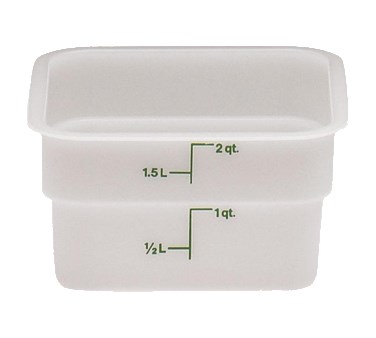 CAMSQUARE FOOD CONTAINER, 2 QT., 7-1/4&quot;L X 7-1/4&quot;W X