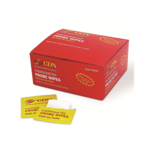 THERMOMETER PROBE WIPES, SINGLE USE COUNT, 70%