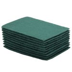 SCRUB PAD,GREEN NYLON,6 X 9, MEDIUM, 60 PER CASE