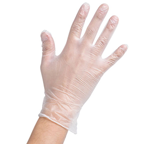 GLOVES, POWDER FREE, X-LARGE, VINYL, 100/BOX