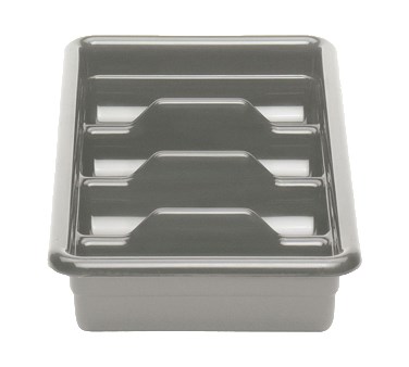 CUTLERY BIN, 4 COMPARTMENT LIGHT GRAY