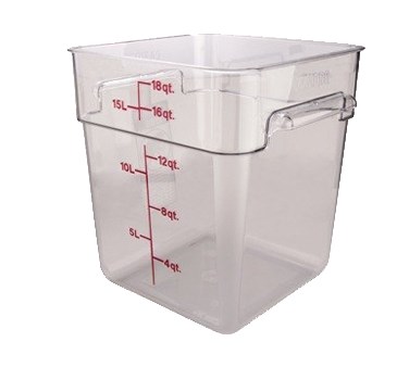 CAMSQUARE FOOD CONTAINER,18 QT., 11-1/4&quot;L X 12-1/4&quot;W X