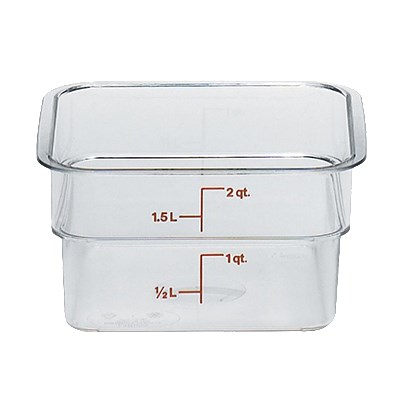 Cambro 18SFSP148 18qt CamSquare Food Container, White