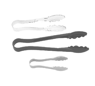 LUGANO TONGS, 6&quot;, SCALLOP GRIP, HEAT RESISTANT BETWEEN