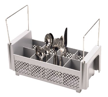 FLATWARE BASKET, HALF SIZE WITH HANDLES