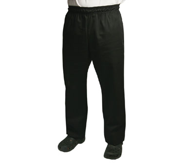 BAGGY CHEF PANTS, SIZE X-LARGE, BLACK