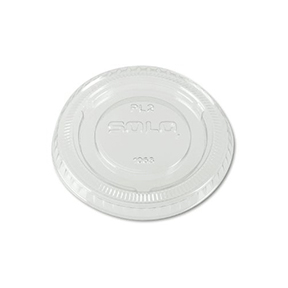 SOUFFLE LID, PLASTIC, 3.25/ 4 OZ. CLEAR, 2500/CS