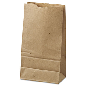 KRAFT BROWN BAG, 6#, PACK OF 500 PER CASE