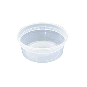 DELI CONTAINER, CLEAR, 12 OZ., MICROWAVEABLE, 500/CS