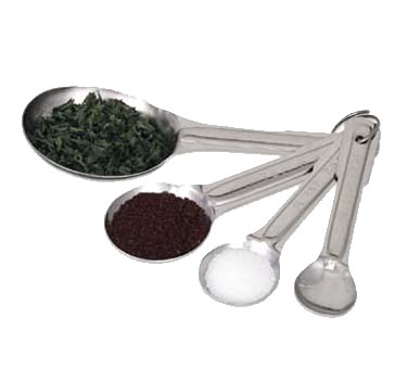 MEASURING SPOON SET, INCLUDES: 1/4, 1/2, 1