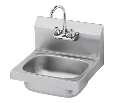 HAND SINK, WALL MOUNT, 15-3/4&quot;W X 15-1/4&quot;D X 13-3/8&quot;H