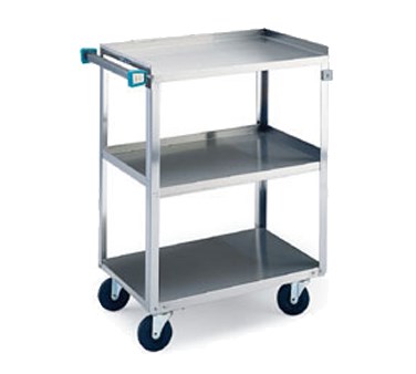 UTILITY CART,3 SHELVES,24&quot; X 15&quot;,S/S