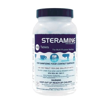 STERAMINE TABLETS, 150 TABLETS/ BOTTLE