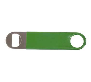 BOTTLE OPENER, VINYL COATED GREEN