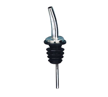 Product SPI-285-50: POURER, CHROME TAPERED W/POLY KORK, BLACK COLLAR