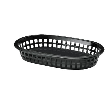 PLATTER BASKET, 8-1/2&quot; x 6&quot;, BLACK, 3DZ/CS