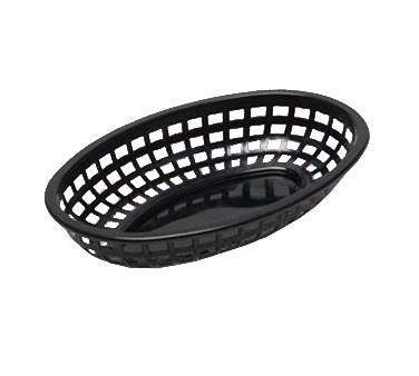 BASKET, CLASSIC OVAL, 9-3/8 X  6&quot;, BLACK, 3DZ/CS