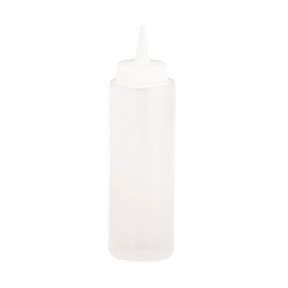 SQUEEZE BOTTLE, 8 OZ, CLEAR