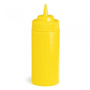 SQUEEZE BOTTLE, 8 OZ, MUSTARD  YELLOW