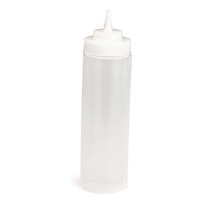 SQUEEZE BOTTLE, 24 OZ, CLEAR,  WIDEMOUTH