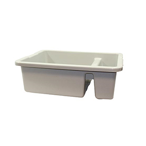 Tote Box, 21&quot; x 17&quot; x 7&quot;,  divided, reinforced handles, 