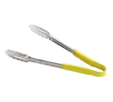 TONGS, 12&quot;, VINYL COATED, YELLOW