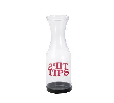 TIP JAR- &quot;TIPS&quot; IN RED