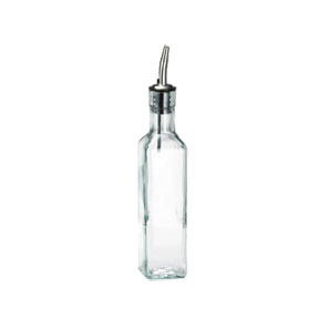 OLIVE OIL BOTTLE, 8.5 OZ, W/  POURER