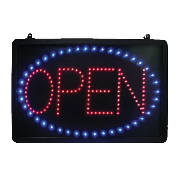 OPEN SIGN, LED, 13&quot; X 22&quot;