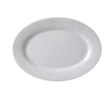 PLATTER, 13-1/4&quot;, OVAL, BRIGHT WHITE, 1DZ/CS