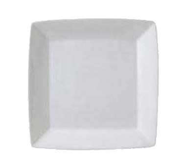 PLATE,6&quot; X 6&quot;, SQUARE, HIGH RIM, PORCELAIN WHITE, PK 36