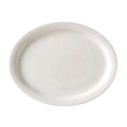 PLATTER, 13-1/4&quot;. OVAL, NARROW RIM, VISTA, UNDECORATED