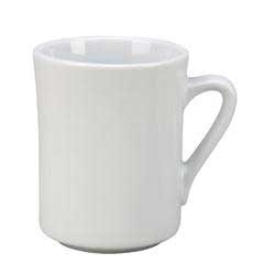 MUG, VENTURA, 9 OZ., W/ HANDLE, PURE WHITE, 3DZ/CS