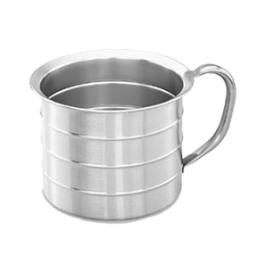 Urn Cup, 4 quart, Stainless, graduated in quart, tubular