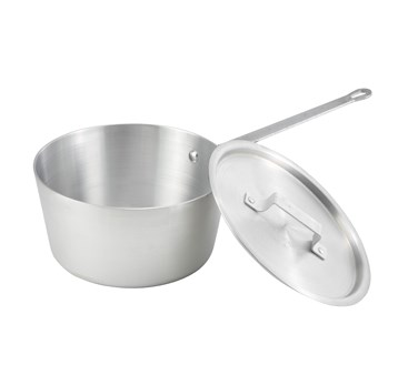 SAUCE PAN, 5 QUART, 9-3/4&quot; DIA. X 5-1/8&quot;H, FLARED SIDES,