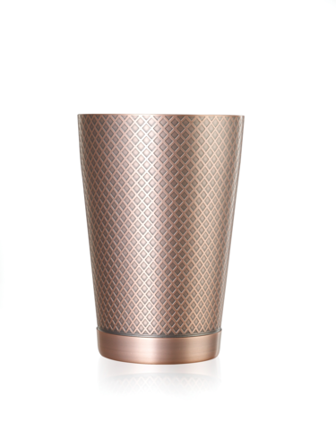 Barfly Diamond Lattice  Shaker, 18 oz., 3-1/2" dia. 