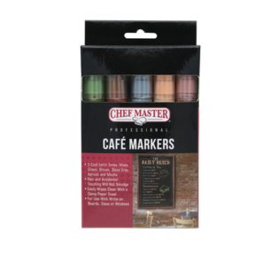 Cafe Markers, for use on  write-on boards, glass or 