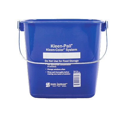 KLEEN-PAIL KLEEN COLOR, 6 QT., PLASTIC, MEETS HACCP