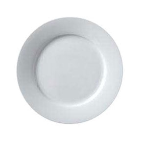 PLATE, 6-1/2&quot; D, ROLLED EDGE, ARGYLE, BRIGHT WHITE, 3DZ/CS