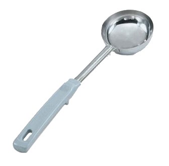 LADLE, PORTION CONTROL, 4oz, SOLID, GRAY HANDLE