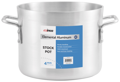 Elemental Stock Pot, 12 qt.,  10-1/8&quot; x 9-3/8&quot;, 4mm, 3003 