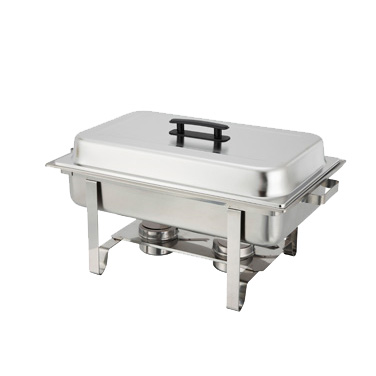 CHAFER, 8 QT, OBLONG, S/S MIRROR FINISH